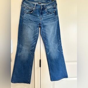 American Eagle Outfitters Blue Boyfriend Jeans with Vintage Wash